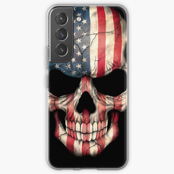 American Flag Skull Samsung Galaxy Soft Case
