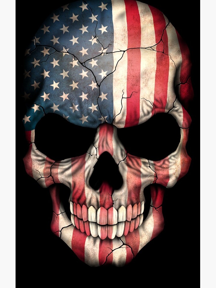 American Flag Skull by JeffBartels
