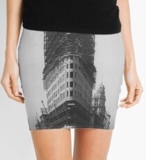Minifalda Old NYC Flat Iron Building Construction Photograph