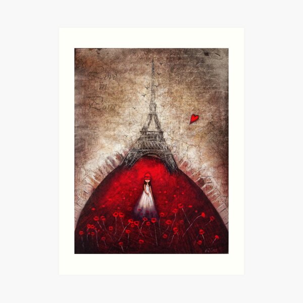 Love in Paris Art Print
