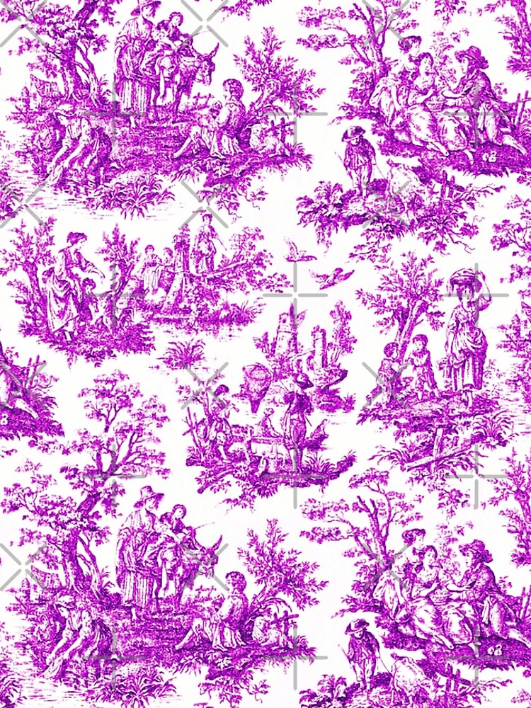 Disover NOMADES Artsy vintage Toile de Jouy - Lilac / Purple Leggings