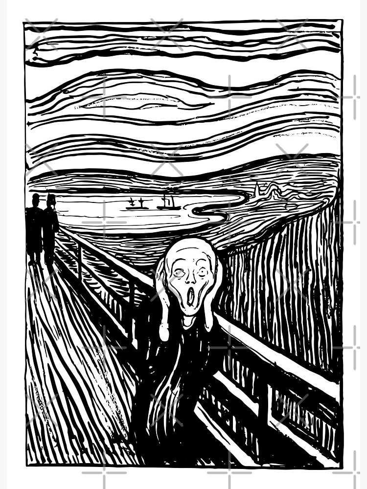 Impression rigide for Sale avec l uvre The Scream Edvard Munch