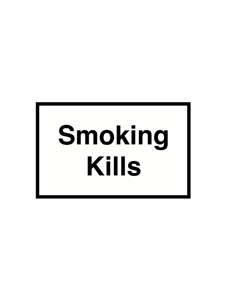 t shirt smoking kills