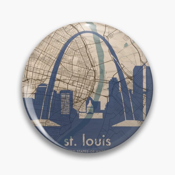 Item preview, Map + Silhouette | St. Louis designed and sold by CPTVDesign.