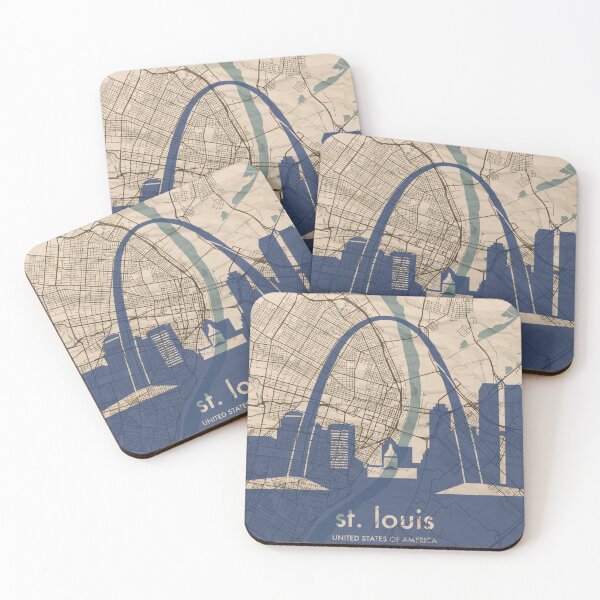 Item preview, Map + Silhouette | St. Louis designed and sold by CPTVDesign.