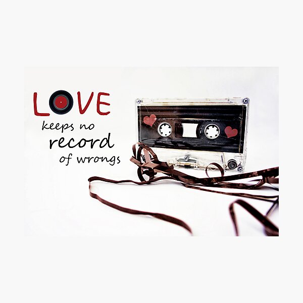 Love Keeps no Record of Wrongs Photographic Print