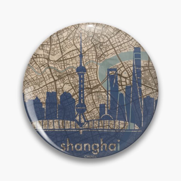 Item preview, Map + Silhouette | Shanghai designed and sold by CPTVDesign.