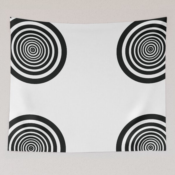 Item preview, Infinity geometric circle optic illusion eye trick designed and sold by shantiru.