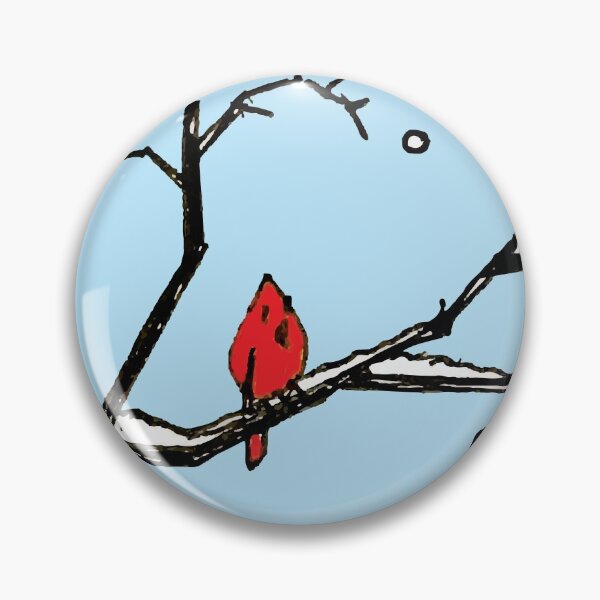 Item preview, RED BIRD ON SNOW BRANCH designed and sold by Seth Bond Perry.