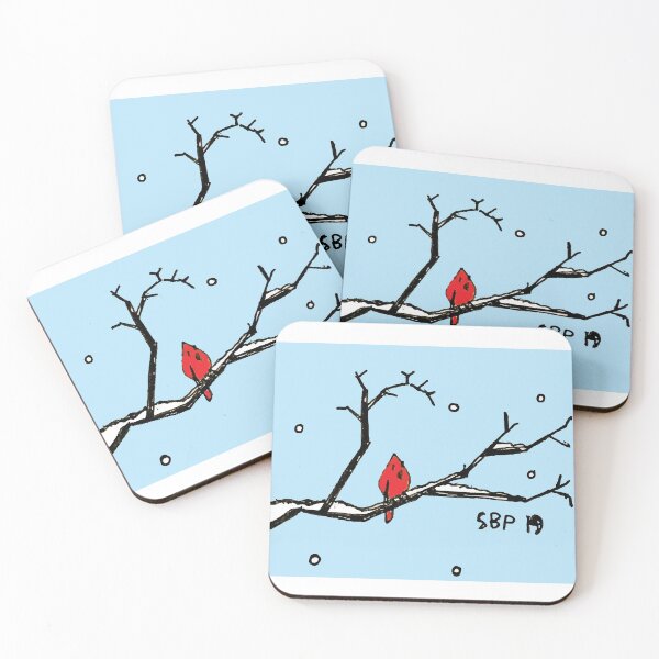 Item preview, RED BIRD ON SNOW BRANCH designed and sold by SethBondPerry.