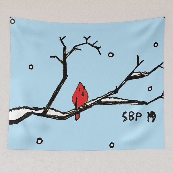 Item preview, RED BIRD ON SNOW BRANCH designed and sold by Seth Bond Perry.
