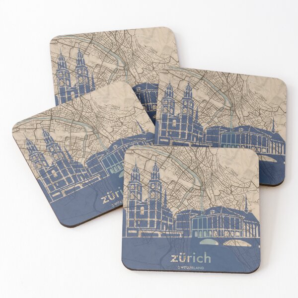 Item preview, Map + Silhouette | Zurich designed and sold by CPTVDesign.