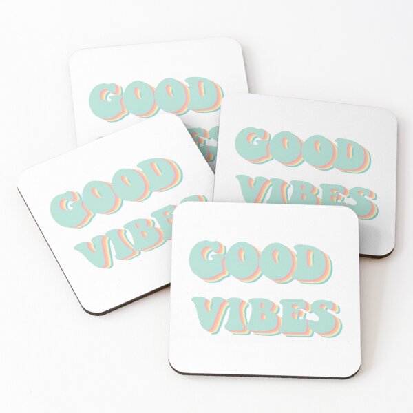 Item preview, Light blue good vibes design designed and sold by stickerdesignss.
