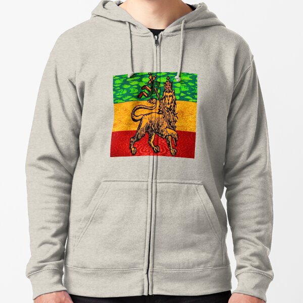 rasta zip up hoodie