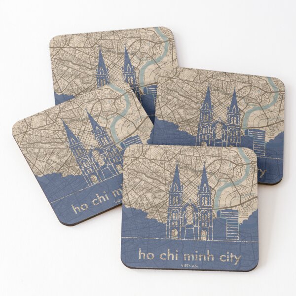 Item preview, Map + Silhouette | Ho Chi Minh City designed and sold by CPTVDesign.
