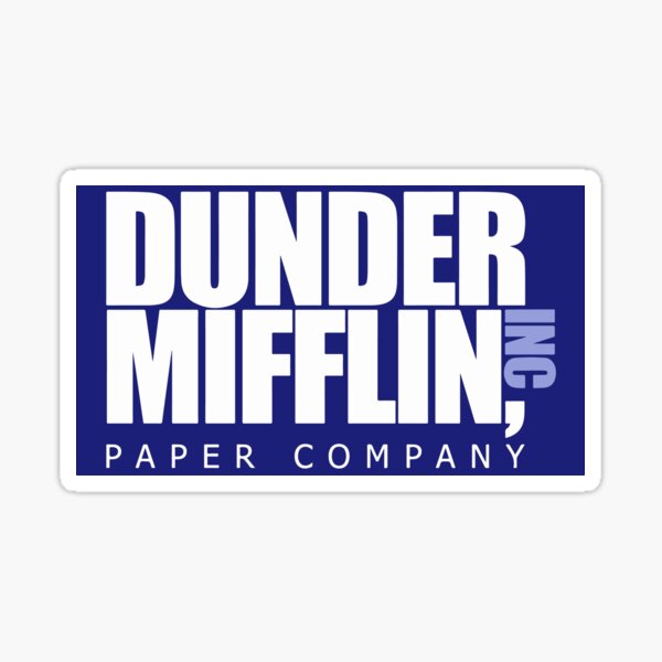 Dunder Mifflin Logo The Office Plastic Keychain – Madcap & Co