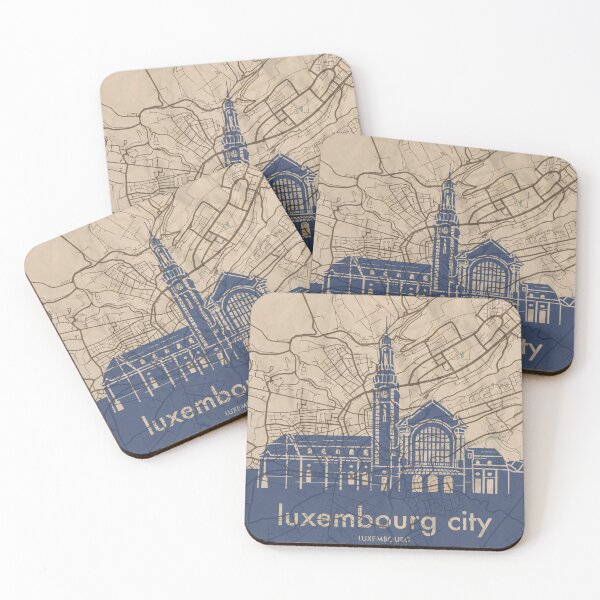 Item preview, Map + Silhouette | Luxembourg City designed and sold by CPTVDesign.