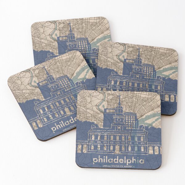 Item preview, Map + Silhouette | Philadelphia designed and sold by CPTVDesign.