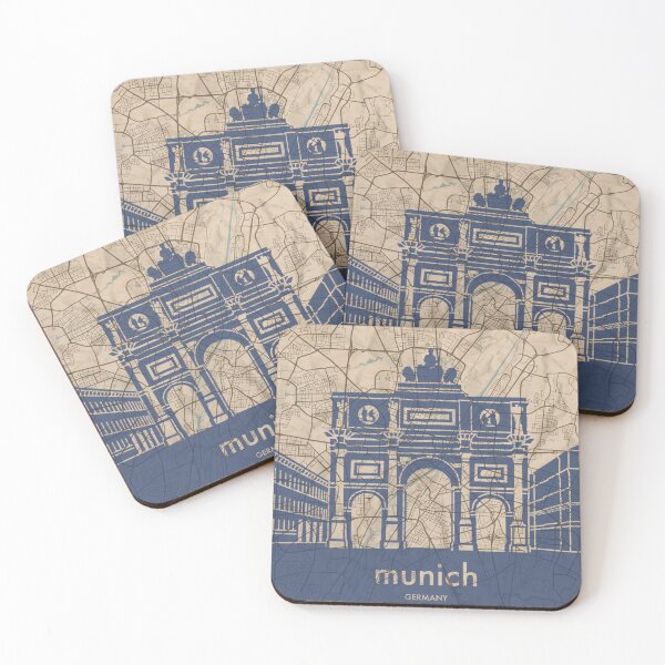 Item preview, Map + Silhouette | Munich designed and sold by CPTVDesign.