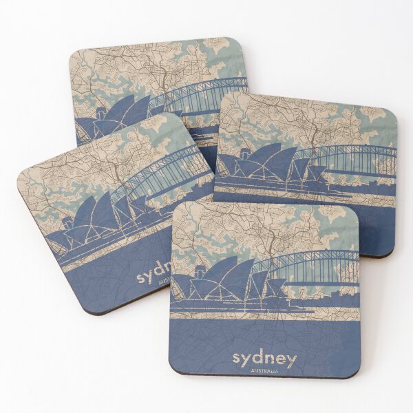Item preview, Map + Silhouette | Sydney designed and sold by CPTVDesign.