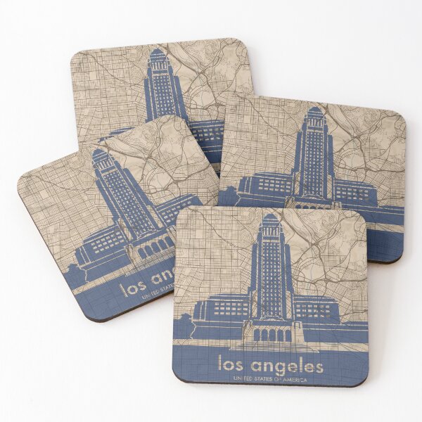 Item preview, Map + Silhouette | Los Angeles designed and sold by CPTVDesign.