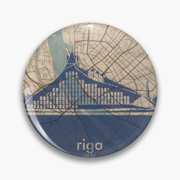 Item preview, Map + Silhouette | Riga designed and sold by CPTVDesign.