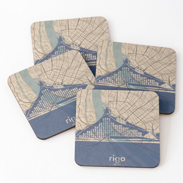 Item preview, Map + Silhouette | Riga designed and sold by CPTVDesign.