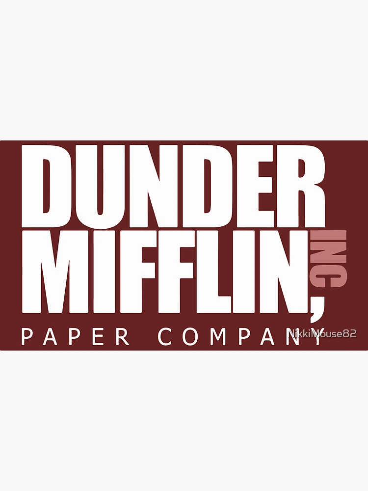 The Office Dunder Mifflin Logo Sticker for Sale by BrenPrib