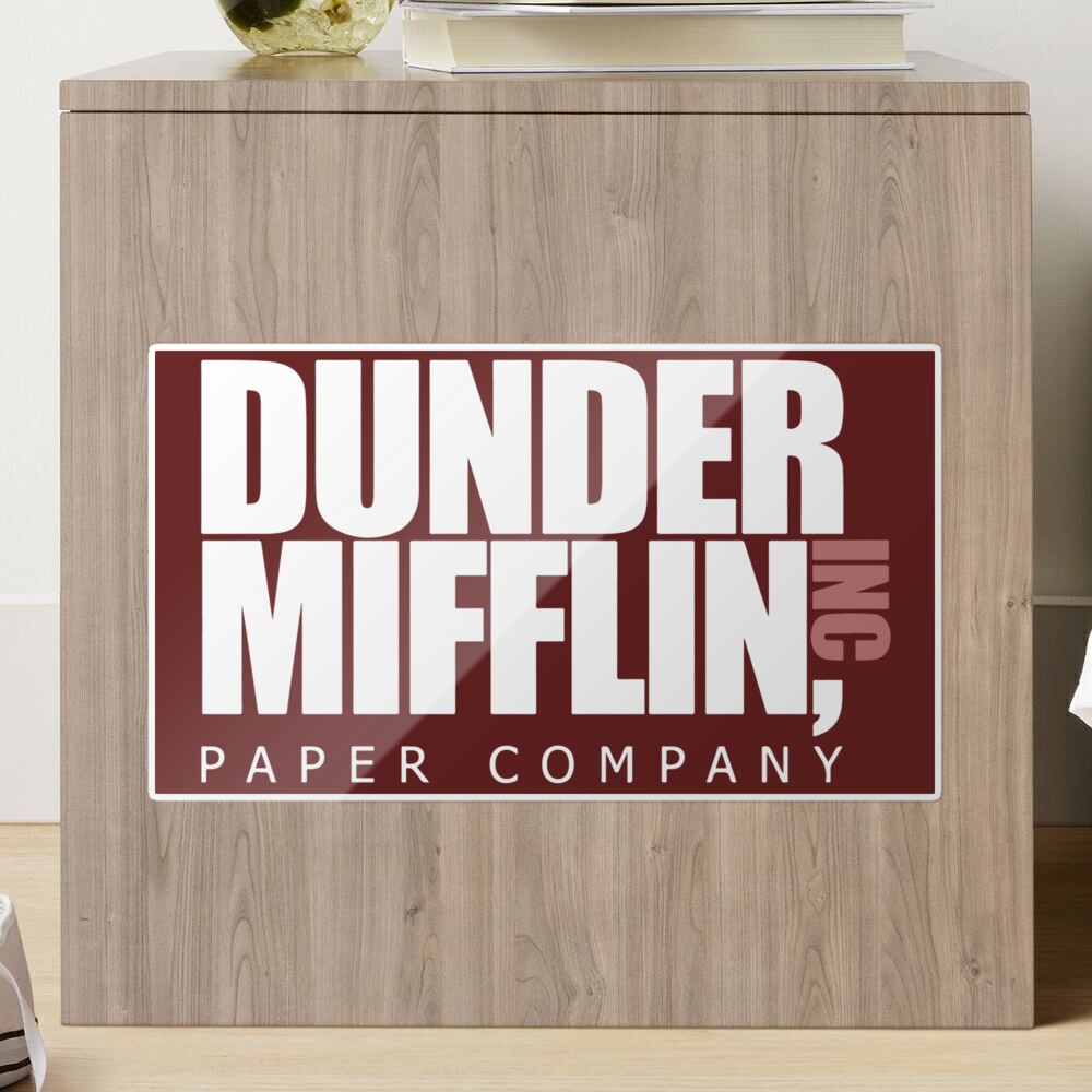  Dunder Mifflin Paper Company Logo Sticker Decal (The Office  Funny tv Show) 3 x 4 inch c : Automotive