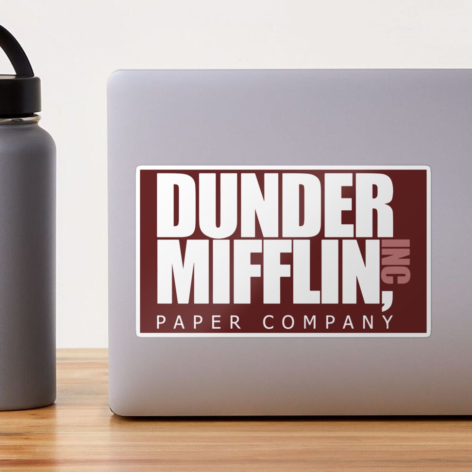 The Office Dunder Mifflin Logo Sticker for Sale by BrenPrib