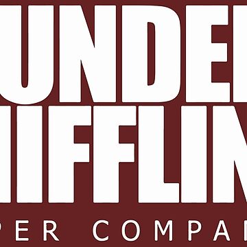 The Office Dunder Mifflin Logo Sticker for Sale by BrenPrib