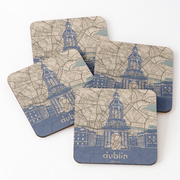 Item preview, Map + Silhouette | Dublin designed and sold by CPTVDesign.