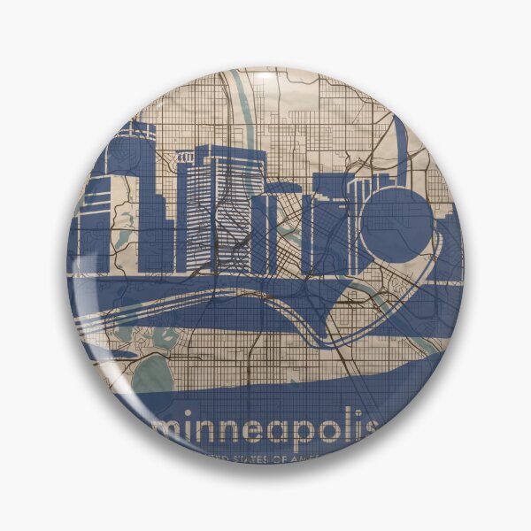 Item preview, Map + Silhouette | Minneapolis designed and sold by CPTVDesign.