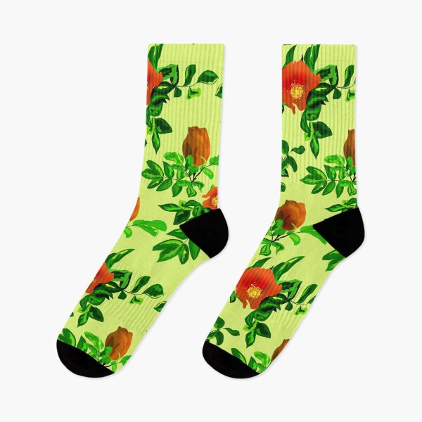 Item preview,  Rosehip, retro, sixties, wild roses, red and yellow, nature designed and sold by fuzzyfox.