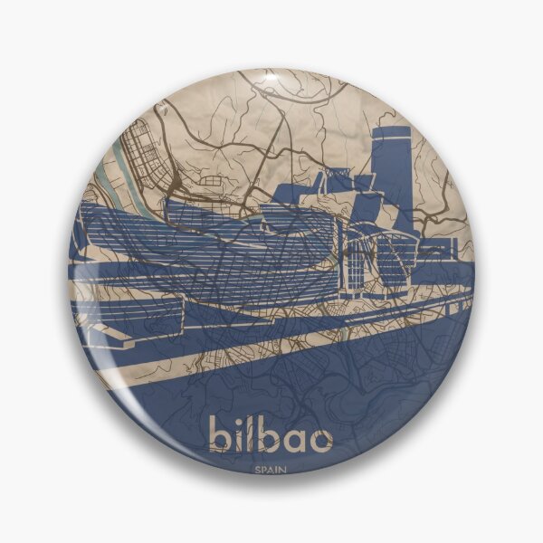 Item preview, Map + Silhouette | Bilbao designed and sold by CPTVDesign.