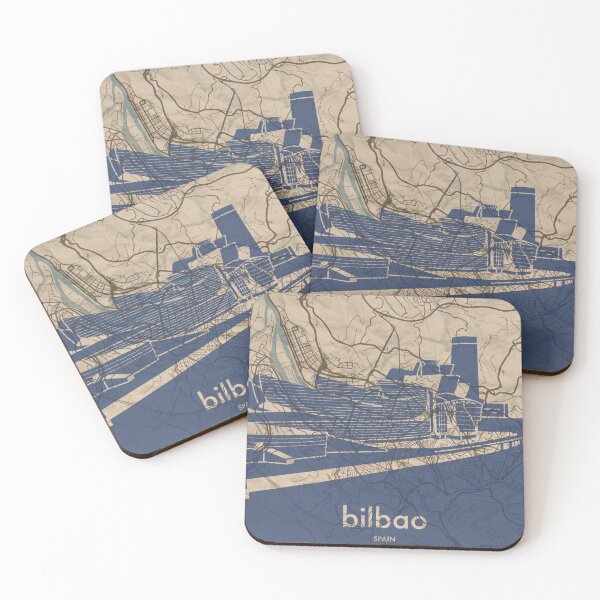 Item preview, Map + Silhouette | Bilbao designed and sold by CPTVDesign.
