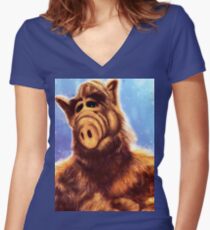 Camiseta entallada de cuello en V ALF