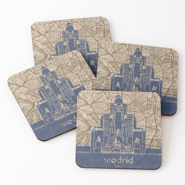 Item preview, Map + Silhouette | Madrid designed and sold by CPTVDesign.