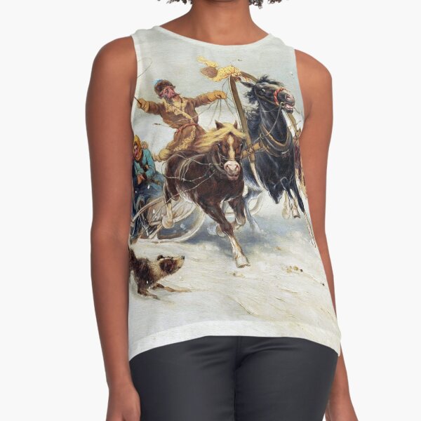 Winter Landscape with Troika Sleeveless Top