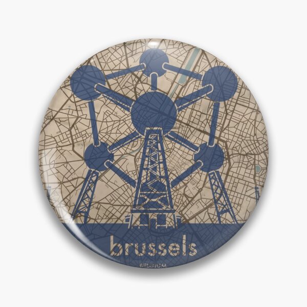 Artikelvorschau, Karte + Silhouette | Brüssel entworfen und verkauft von CPTVDesign.