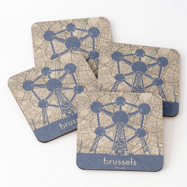 Item preview, Map + Silhouette | Brussels designed and sold by CPTVDesign.