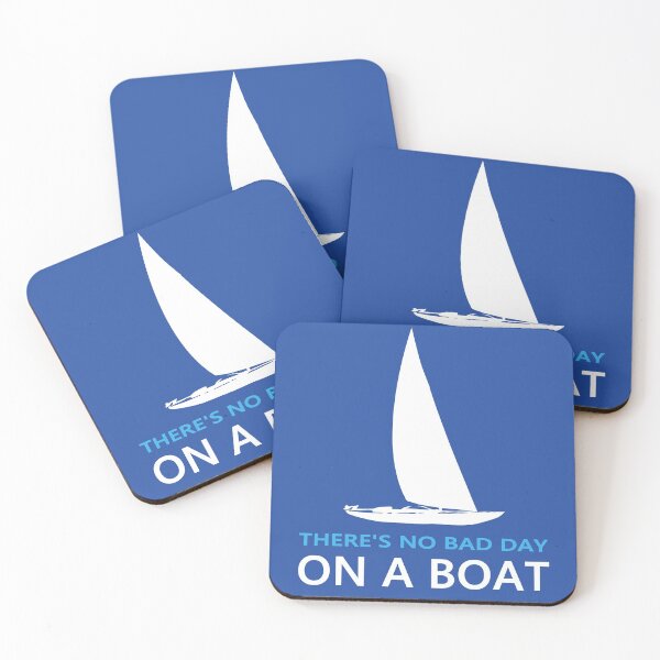 Item preview, There's No Bad Day on a Boat - Funny Boating Quote designed and sold by kiwi91.