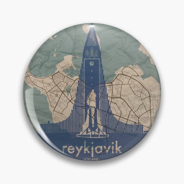 Item preview, Map + Silhouette | Reykjavik designed and sold by CPTVDesign.