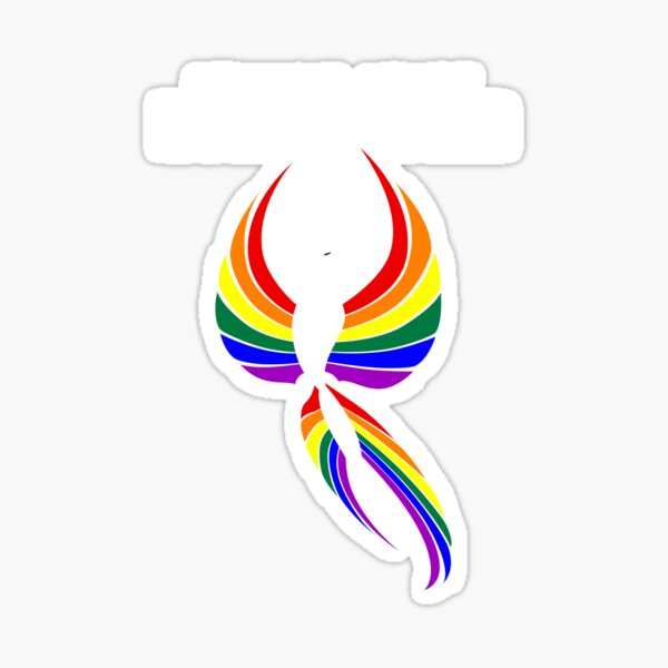 Staying Apart Rising Together LGBTQ Phoenix Sticker