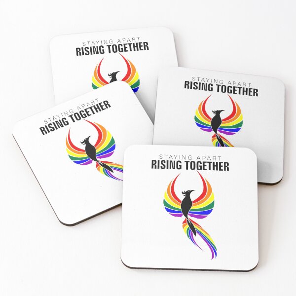 Item preview, Staying Apart Rising Together LGBTQ Phoenix designed and sold by Patrick Hiller.