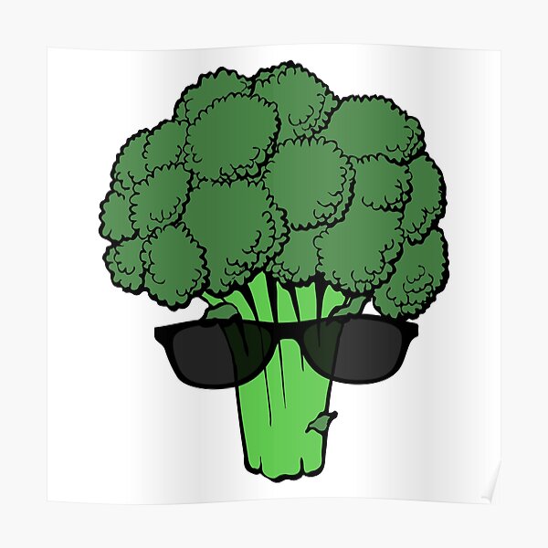 Cool Broccoli Poster