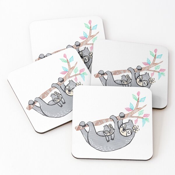Item preview, Mommy and Baby Sloth Hanging  designed and sold by missmann.