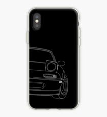 miata outline - white iPhone Case
