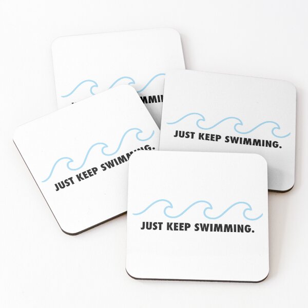 Item preview, Just Keep Swimming - Quote designed and sold by maniacfitness.