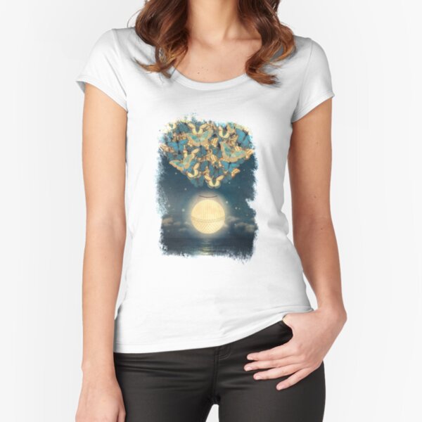 The Rising Moon Fitted Scoop T-Shirt